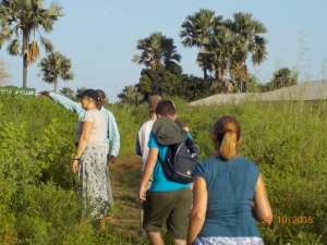 Being shown around bolonfenyo nature reserve